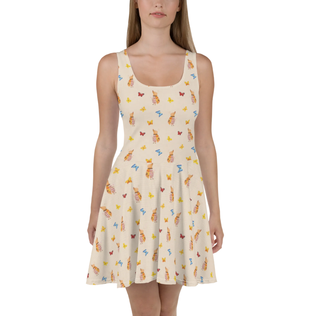 Summer dress Moth flag Sommerkleid, Kleid, Skaterkleid, Tiermotive, Gute Laune, lustige Sprüche, Tiere, Nachtfalter, Käfer, Spruch lustig, Spruch witzig, süß, niedlich, Küche Deko, Was kostet die Welt
