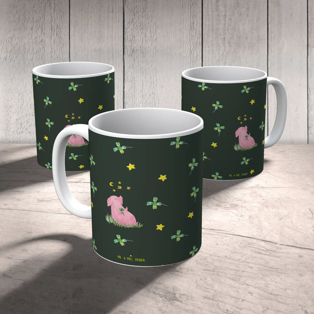 Tasse Schwein Glück Muster Tasse, Kaffeetasse, Teetasse, Becher, Kaffeebecher, Teebecher, Keramiktasse, Porzellantasse, Büro Tasse, Geschenk Tasse, Tasse Sprüche, Tasse Motive, Kaffeetassen, Tasse bedrucken, Designer Tasse, Cappuccino Tassen, Schöne Teetassen, Tiermotive, Gute Laune, lustige Sprüche, Tiere, Glücksschwein. Glück, Schwein, Schweinchen, Sterne, Sernchen, Ziele, Träume, Motivation, Glücksbringer