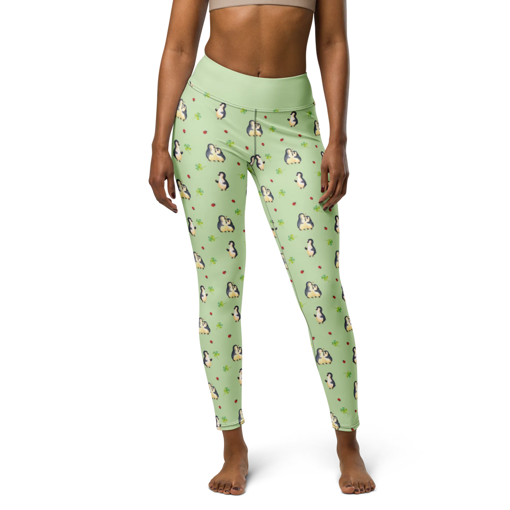 Yogahose Pinguin Marienkäfer Muster Yogapants, Yogaleggings, Yogaleggins, Yogahose Damen, Yogahose, Frauen, Yogahose Mädchen, Yogahose Kinder, Yogahose Herren, Yogahose Männer, Pinguin, Pinguine, Marienkäfer, Liebe, Wunder, Glück, Freude, Lebensfreude