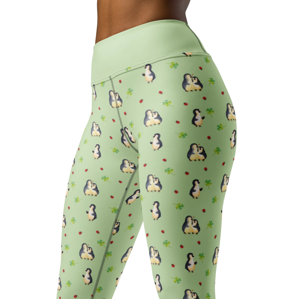 Yogahose Pinguin Marienkäfer Muster Yogapants, Yogaleggings, Yogaleggins, Yogahose Damen, Yogahose, Frauen, Yogahose Mädchen, Yogahose Kinder, Yogahose Herren, Yogahose Männer, Pinguin, Pinguine, Marienkäfer, Liebe, Wunder, Glück, Freude, Lebensfreude