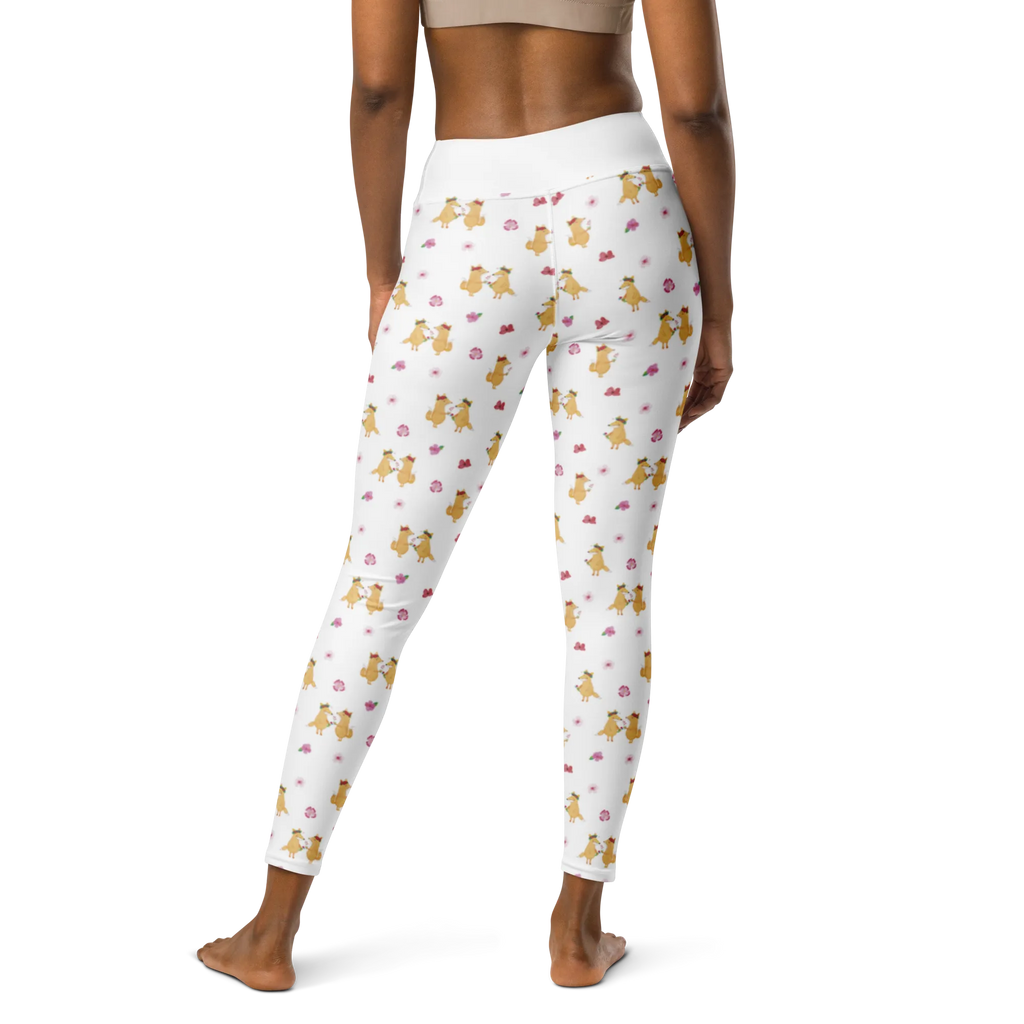 Yogahose Fuchs Blumen Muster Yogapants, Yogaleggings, Yogaleggins, Yogahose Damen, Yogahose, Frauen, Yogahose Mädchen, Yogahose Kinder, Yogahose Herren, Yogahose Männer, Fuchs, Füchse, Fox, Liebe, Freundin, Fuchsmädchen, Blumenmädchen, Freundinnen, Liebesbeweis, Blume, Blumen, Motivation, Freude, ich, mich, Selbstliebe