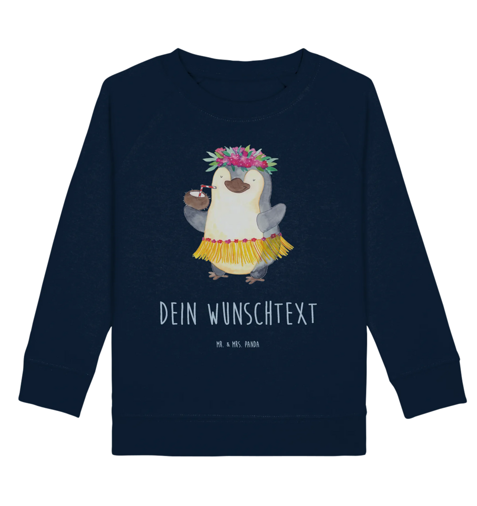 Personalisierter Kinder Pullover Pinguin Kokosnuss Personalisierter Kinder Pullover, Personalisiertes Kinder Sweatshirt, Jungen, Mädchen, Pinguin, Aloha, Hawaii, Urlaub, Kokosnuss, Pinguine