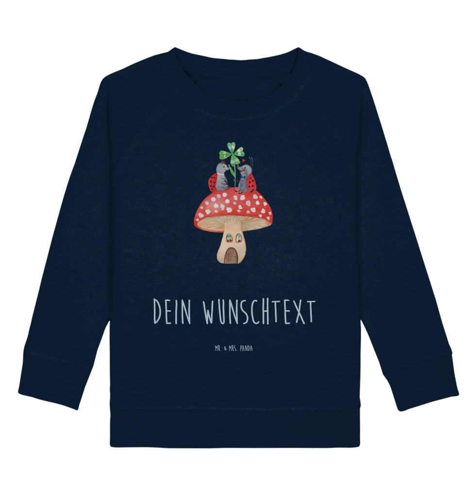 Personalisierter Kinder Pullover Marienkäfer Paar Fliegenpilz Personalisierter Kinder Pullover, Personalisiertes Kinder Sweatshirt, Jungen, Mädchen, Tiermotive, Gute Laune, lustige Sprüche, Tiere, Haus, Wohnung, zuhause, Fliegenpilz, Marienkäfer, Fleigenpilzhaus