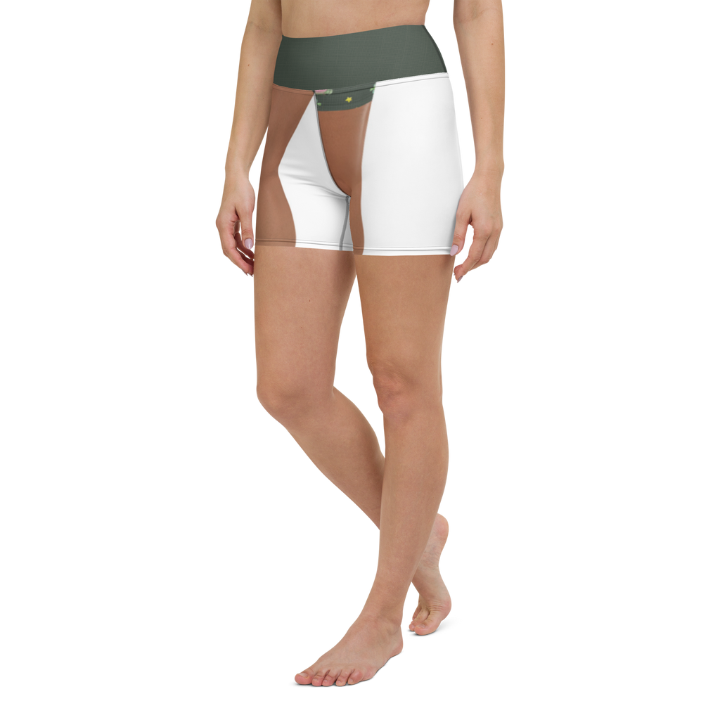 Yoga Shorts Schwein Glück Muster Yoga Shorts, Yogashorts, Sporthose, Sportshorts, Fitnesshose, Sportshorts Damen, Yoga Shorts Damen, Yogabekleidung, Sportbekleidung, Tiermotive, Gute Laune, lustige Sprüche, Tiere, Glücksschwein. Glück, Schwein, Schweinchen, Sterne, Sernchen, Ziele, Träume, Motivation, Glücksbringer