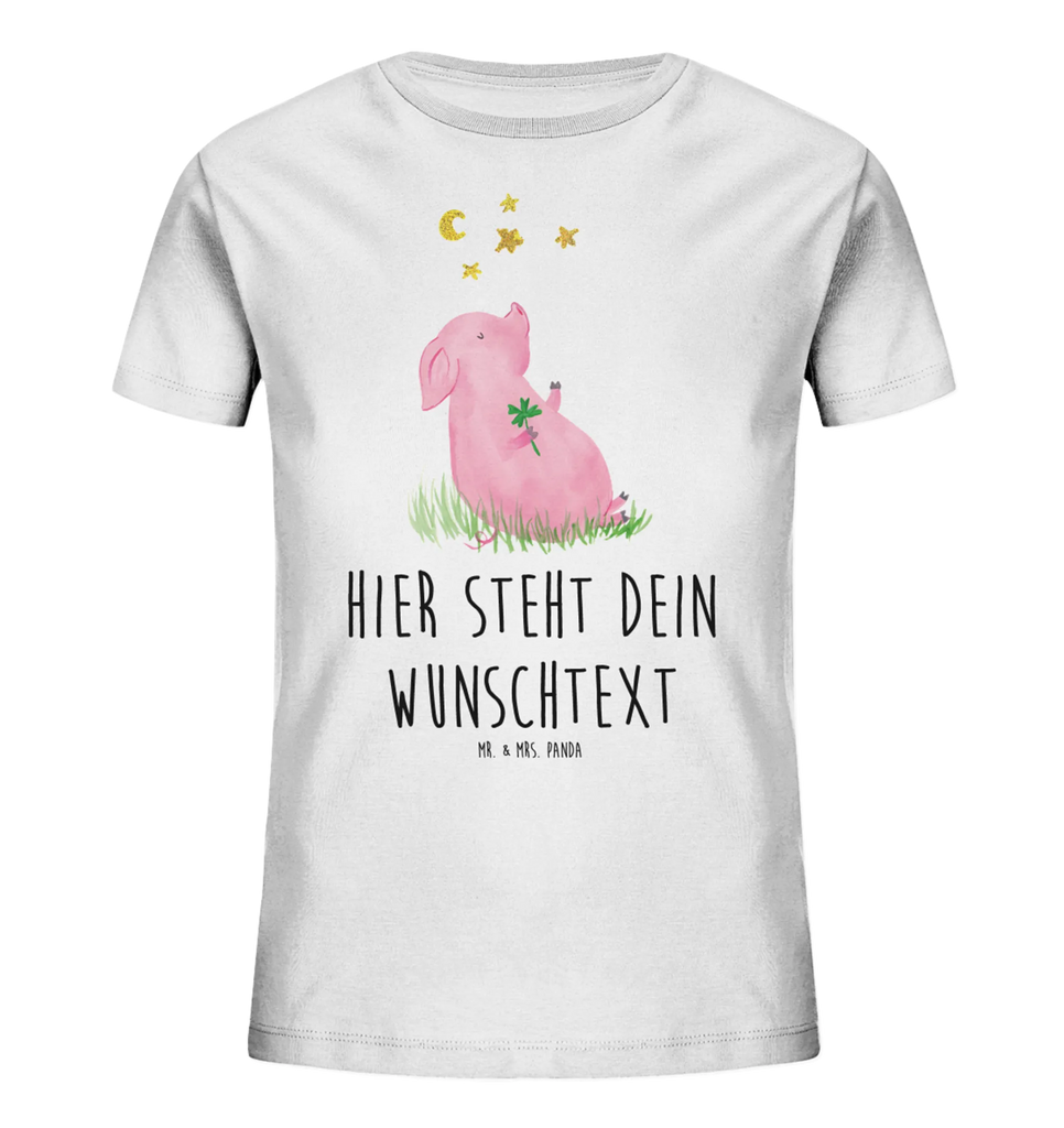 Personalisiertes Kinder T-Shirt Schwein Glück Personalisiertes Kinder T-Shirt, Tiermotive, Gute Laune, lustige Sprüche, Tiere, Glücksschwein. Glück, Schwein, Schweinchen, Sterne, Sernchen, Ziele, Träume, Motivation, Glücksbringer