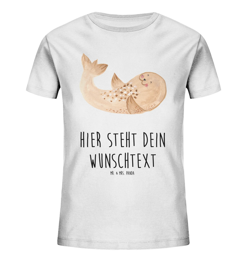 Personalisiertes Kinder T-Shirt Robbe Liegen Personalisiertes Kinder T-Shirt, Tiermotive, Gute Laune, lustige Sprüche, Tiere, Robbe, Robben, Seehund, Strand, Meerestier, Ostsee, Nordsee, Lachen, Freude