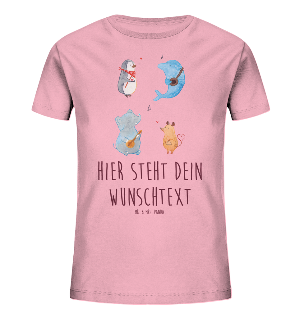 Personalisiertes Kinder T-Shirt Big Band Personalisiertes Kinder T-Shirt, Tiermotive, Gute Laune, lustige Sprüche, Tiere, Hund, Pinguin, Maus, Elefant, Delfin, Gitarre, Band, Triangel, Musikanten, Musik