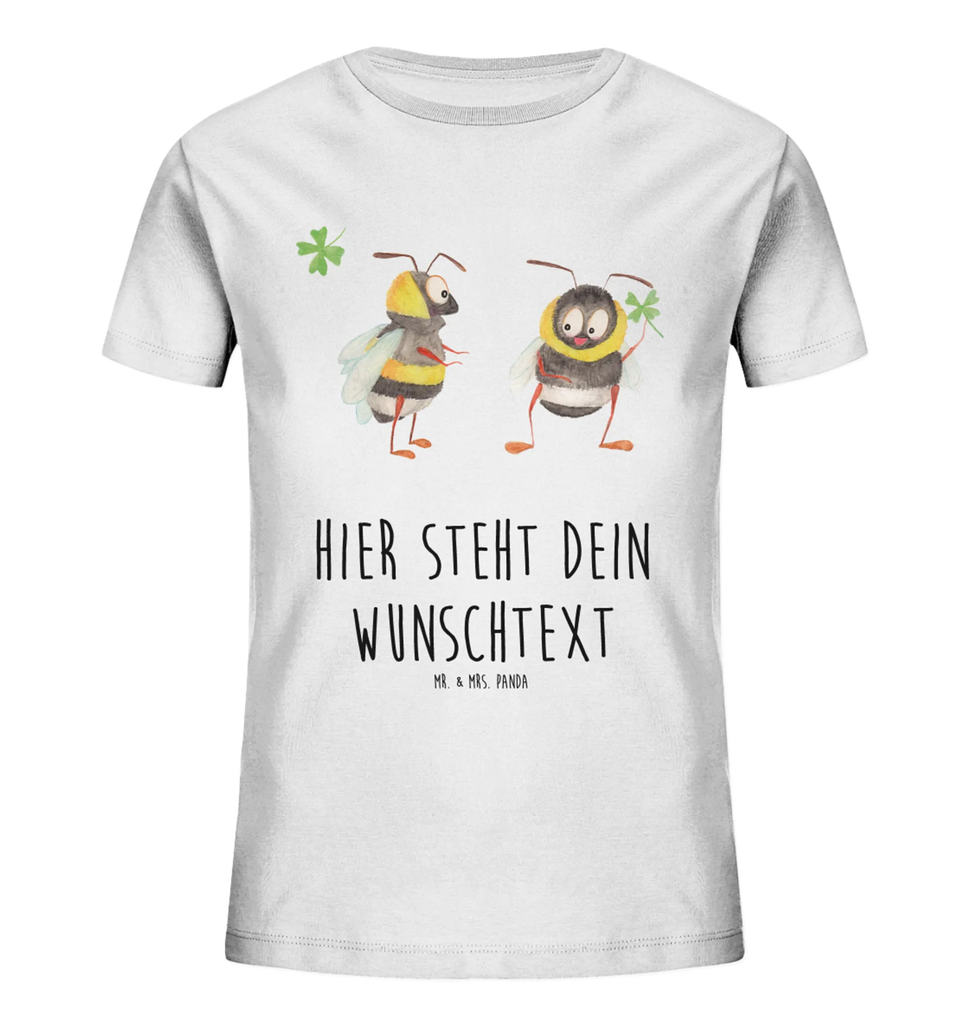 Personalisiertes Kinder T-Shirt Hummeln Kleeblatt Personalisiertes Kinder T-Shirt, Tiermotive, Gute Laune, lustige Sprüche, Tiere, Hummel, Biene, Spruch positiv, Biene Deko, Spruch schön, glücklich sein, glücklich werden, Spruch fröhlich