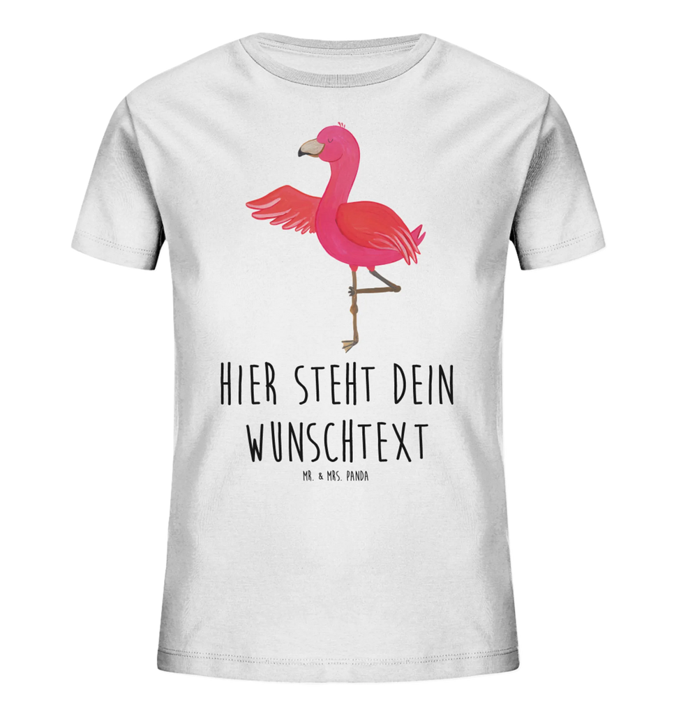 Personalisiertes Kinder T-Shirt Flamingo Yoga Personalisiertes Kinder T-Shirt, Flamingo, Vogel, Yoga, Namaste, Achtsamkeit, Yoga-Übung, Entspannung, Ärger, Aufregen, Tiefenentspannung