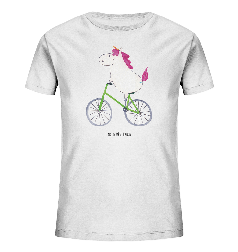 Organic Kinder T-Shirt Einhorn Radfahrer Kinder T-Shirt, Kinder T-Shirt Mädchen, Kinder T-Shirt Jungen, Einhorn, Einhörner, Einhorn Deko, Pegasus, Unicorn, Radfahren, Radfahrer, Rad, Bike, Feenstaub, Konfetti, Luxusproblem, Kummer, Liebeskummer