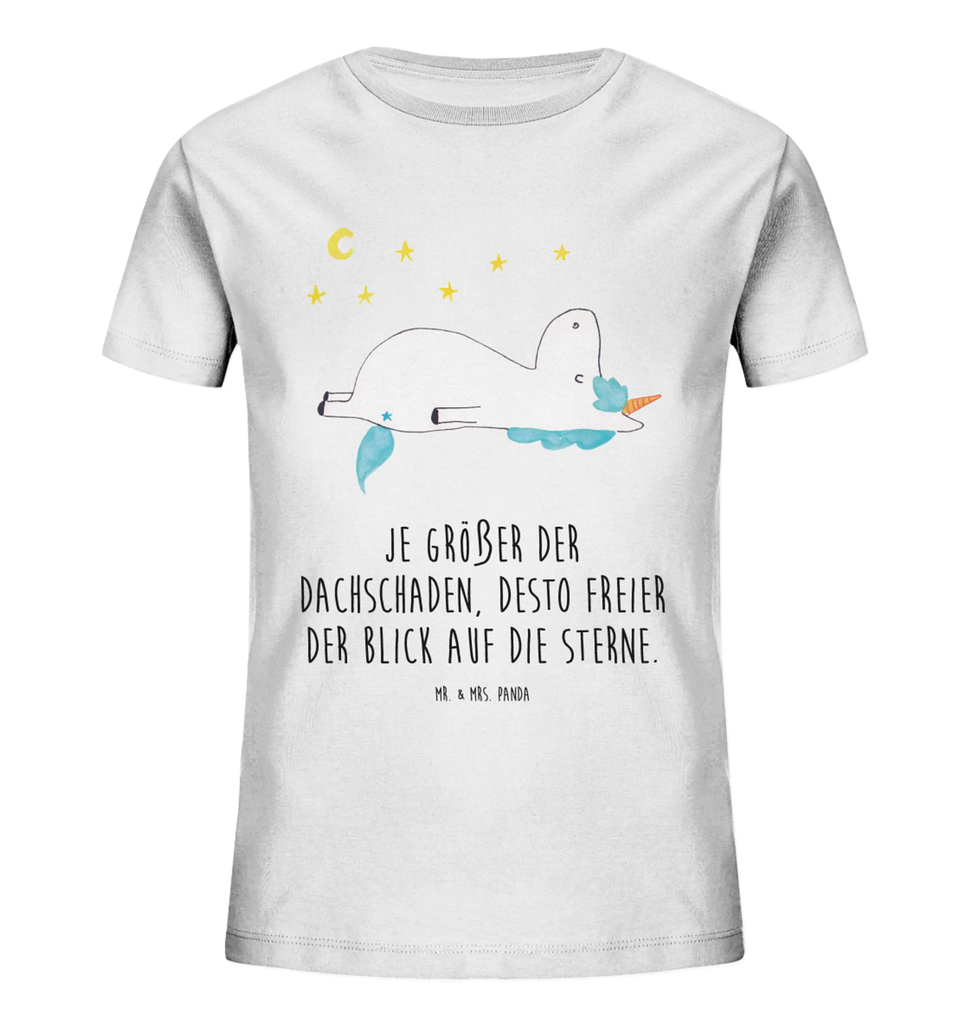 Organic Kinder T-Shirt Einhorn Sternenhimmel Kinder T-Shirt, Kinder T-Shirt Mädchen, Kinder T-Shirt Jungen, Einhorn, Einhörner, Einhorn Deko, Pegasus, Unicorn, Sterne, Dachschaden, Verrückt, Sternenhimmel