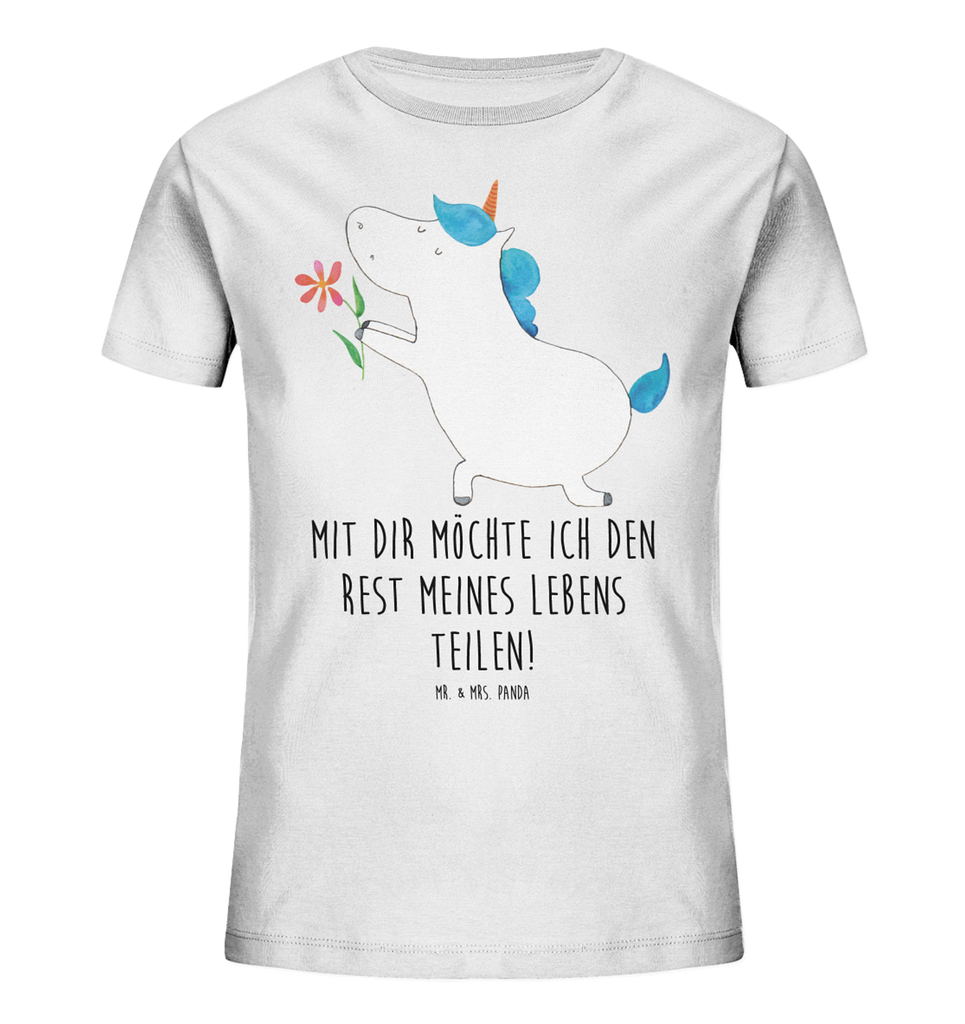 Organic Kinder T-Shirt Einhorn Blume Kinder T-Shirt, Kinder T-Shirt Mädchen, Kinder T-Shirt Jungen, Einhorn, Einhörner, Einhorn Deko, Pegasus, Unicorn, Liebe, Liebesbeweis, Antrag, Heiratsantrag, Verlobung, Ehepaar, Pärchen, Partner, Freund, Freundin, Ehe, heiraten