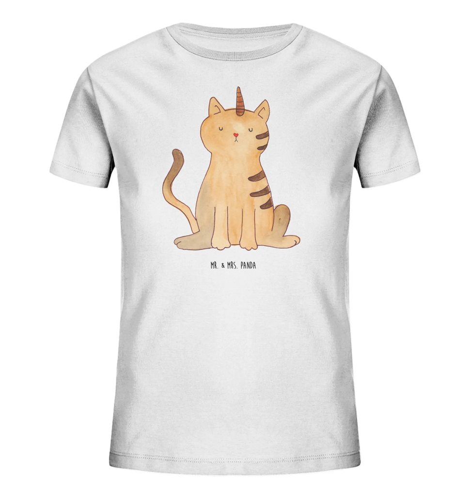 Organic Kinder T-Shirt Einhorn Katze Kinder T-Shirt, Kinder T-Shirt Mädchen, Kinder T-Shirt Jungen, Einhorn, Einhörner, Einhorn Deko, Pegasus, Unicorn, Katzer, Mieze, Regenbogen, Glitzer, Einhornpower, Erwachsenwerden, Katze, Katzenhorn, Einhornkatze, Kittyhorn