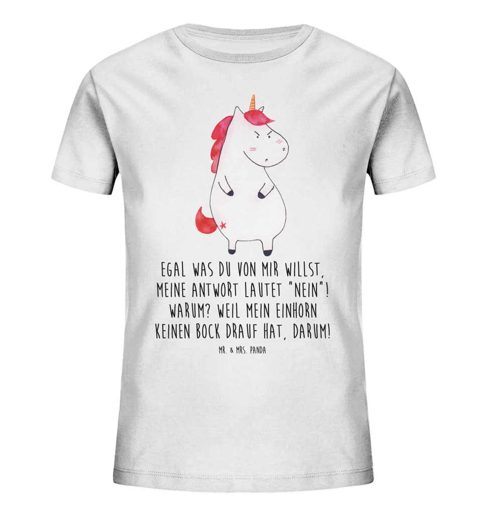 Organic Kinder T-Shirt Einhorn Wut Kinder T-Shirt, Kinder T-Shirt Mädchen, Kinder T-Shirt Jungen, Einhorn, Einhörner, Einhorn Deko, Pegasus, Unicorn, Realität, Ansage, lustlos, nein, Büro, Arbeit, wütend, dumme Fragen, lustig, Spaß, Geschenk