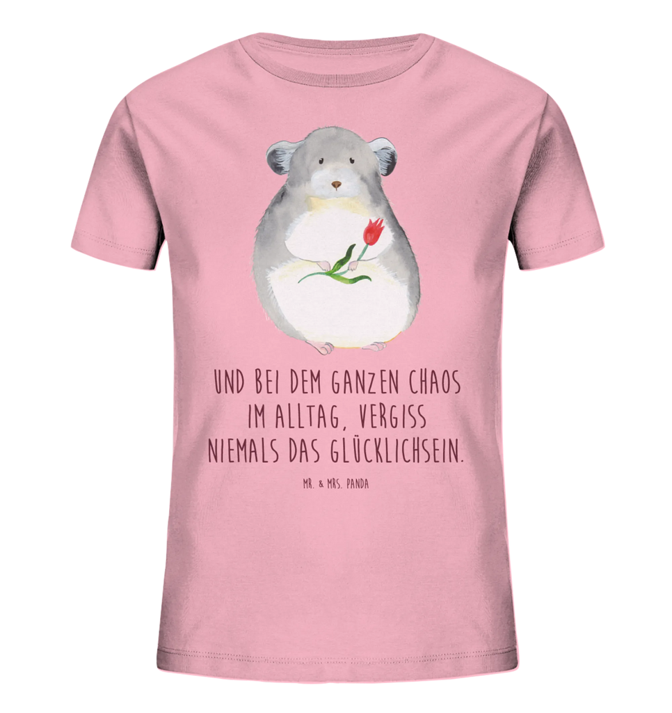 Organic Kinder T-Shirt Chinchilla Blume Kinder T-Shirt, Kinder T-Shirt Mädchen, Kinder T-Shirt Jungen, Tiermotive, Gute Laune, lustige Sprüche, Tiere, Chinchilla, Chinchillas, Liebeskummer, Kummer, Depressionen, traurig sein, Chaos, Glücklichsein, Büro, Büroalltag