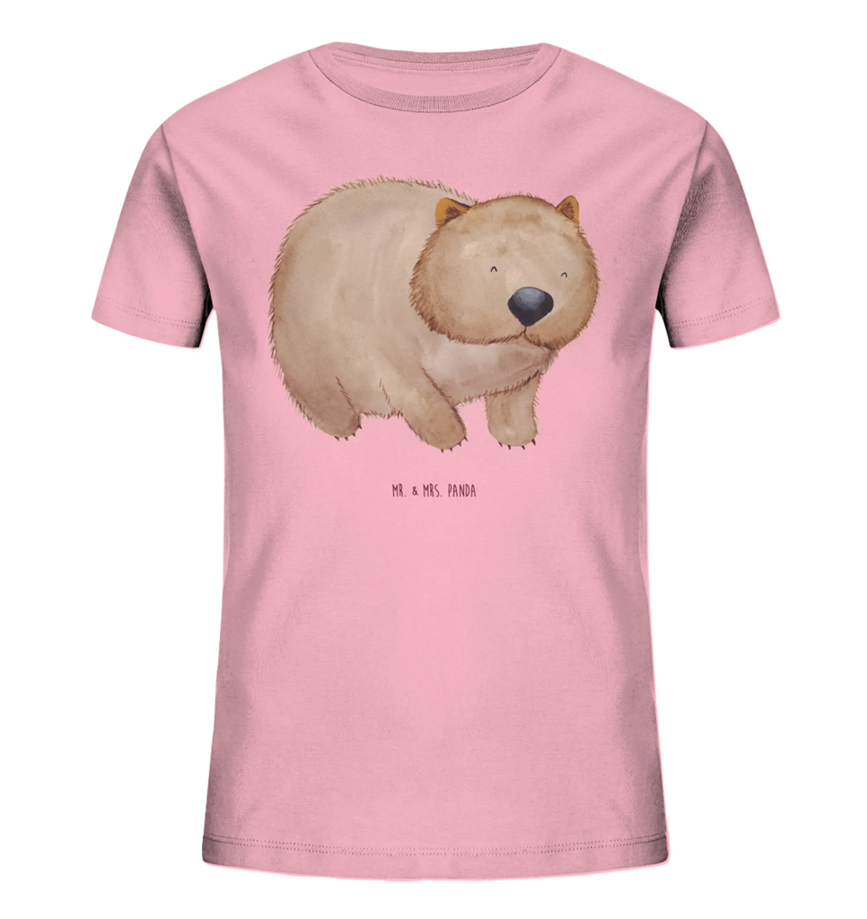 Organic Kinder T-Shirt Wombat Kinder T-Shirt, Kinder T-Shirt Mädchen, Kinder T-Shirt Jungen, Tiermotive, Gute Laune, lustige Sprüche, Tiere, Wombat, Das Leben ist schön, Motivation, Spruch, Australien