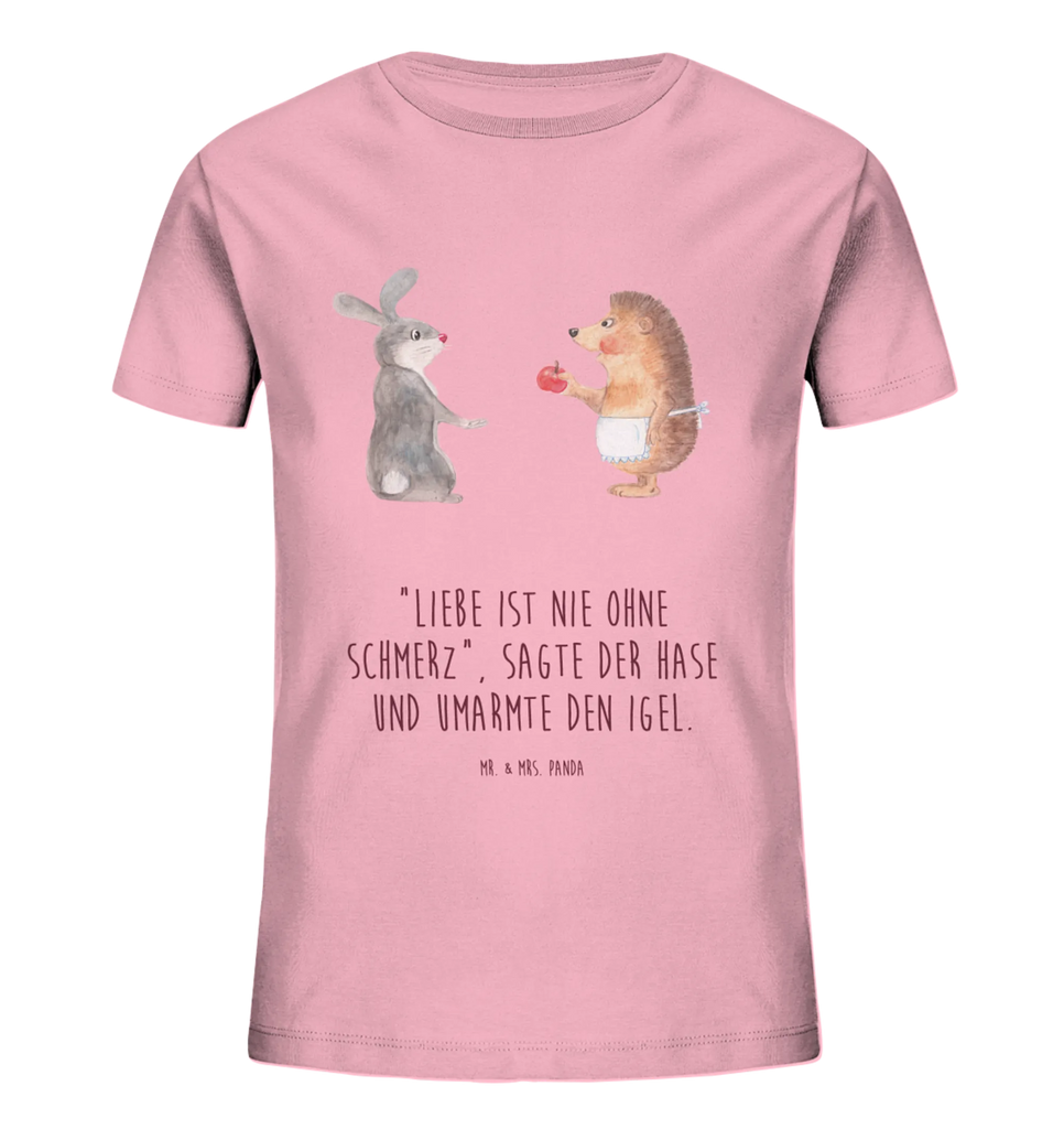 Organic Kinder T-Shirt Hase Igel Kinder T-Shirt, Kinder T-Shirt Mädchen, Kinder T-Shirt Jungen, Tiermotive, Gute Laune, lustige Sprüche, Tiere, Igel und Hase, Igel, Hase, Liebe Spruch, Liebeskummer Geschenk, Herzschmerz, Trösten, Trennungsschmerz, Spruch romantisch