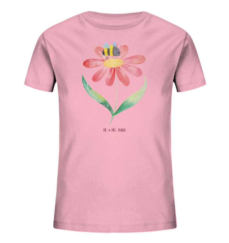 Organic Kinder T-Shirt Hummel Blume Kinder T-Shirt, Kinder T-Shirt Mädchen, Kinder T-Shirt Jungen, Tiermotive, Gute Laune, lustige Sprüche, Tiere, Hummel, Blume, Wespe, Flauschig, Natur, Feld, Hummeln, Biene