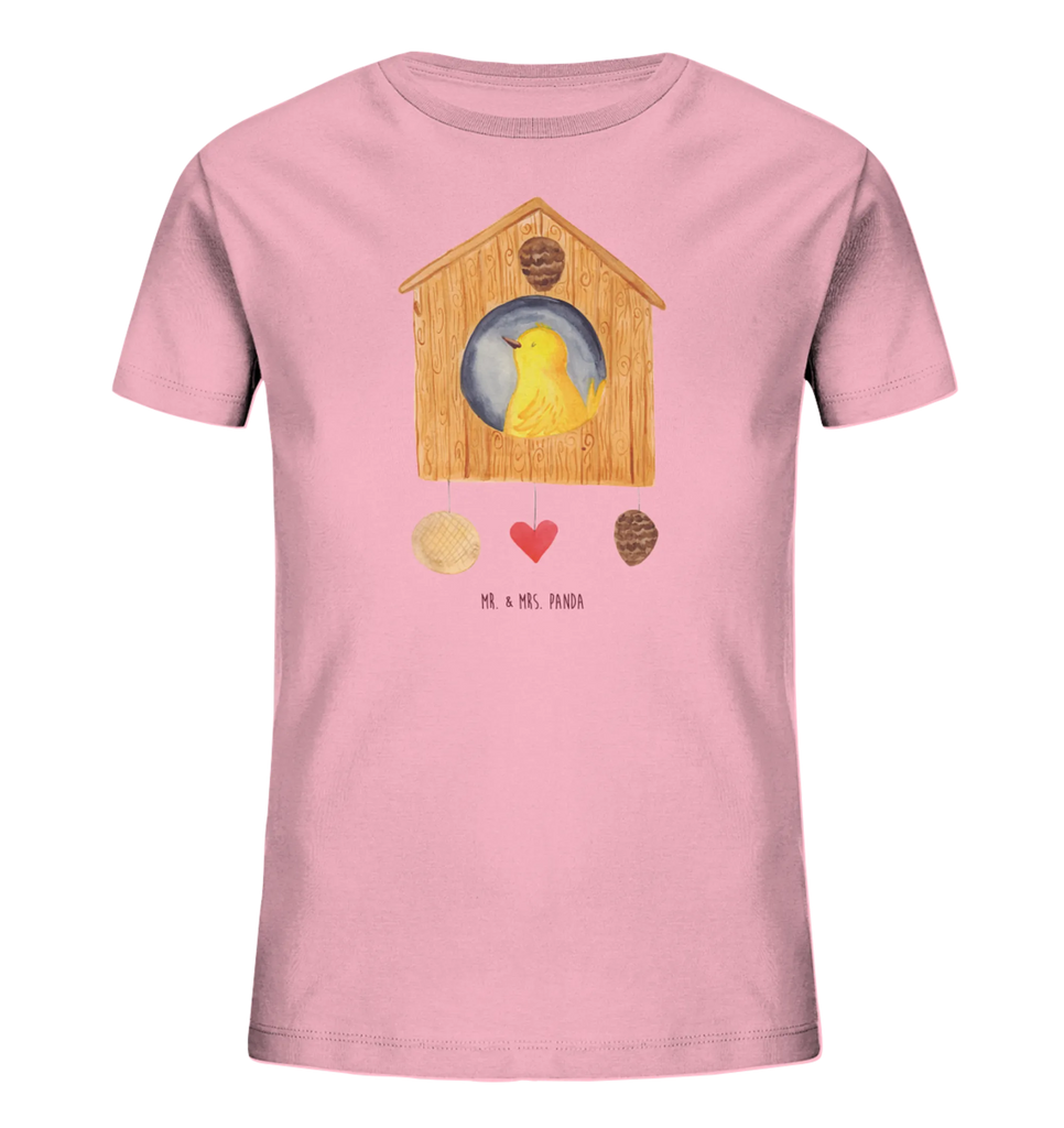 Organic Kinder T-Shirt Vogel Haus Kinder T-Shirt, Kinder T-Shirt Mädchen, Kinder T-Shirt Jungen, Tiermotive, Gute Laune, lustige Sprüche, Tiere, Vogel, Vögel, Vogelhaus, Vogelhäuschen, Home sweet home, Zuhause, Nest, Eigenheim, Familie, Wohnung, Haus, unser Haus, Lieblingsort, Castle