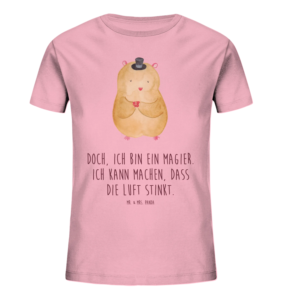 Organic Kinder T-Shirt Hamster Hut Kinder T-Shirt, Kinder T-Shirt Mädchen, Kinder T-Shirt Jungen, Tiermotive, Gute Laune, lustige Sprüche, Tiere, Hamster, Hut, Magier, Zylinder, Zwerghamster, Zauberer