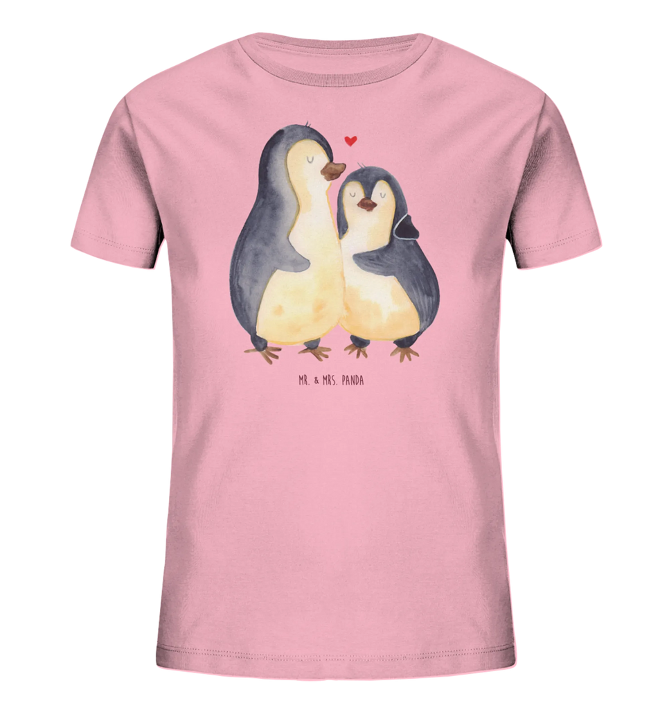 Organic Kinder T-Shirt Pinguin umarmen Kinder T-Shirt, Kinder T-Shirt Mädchen, Kinder T-Shirt Jungen, Pinguin, Liebe, Liebespaar, Liebesbeweis, Liebesgeschenk, Verlobung, Jahrestag, Hochzeitstag, Hochzeit, Hochzeitsgeschenk