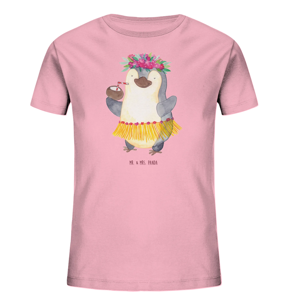 Organic Kinder T-Shirt Pinguin Kokosnuss Kinder T-Shirt, Kinder T-Shirt Mädchen, Kinder T-Shirt Jungen, Pinguin, Aloha, Hawaii, Urlaub, Kokosnuss, Pinguine