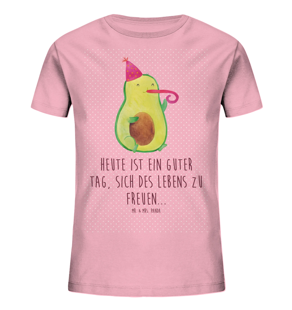 Organic Kinder T-Shirt Avocado Feier Kinder T-Shirt, Kinder T-Shirt Mädchen, Kinder T-Shirt Jungen, Avocado, Veggie, Vegan, Gesund, Party, Feierlichkeit, Feier, Fete, Geburtstag, Gute Laune, Tröte