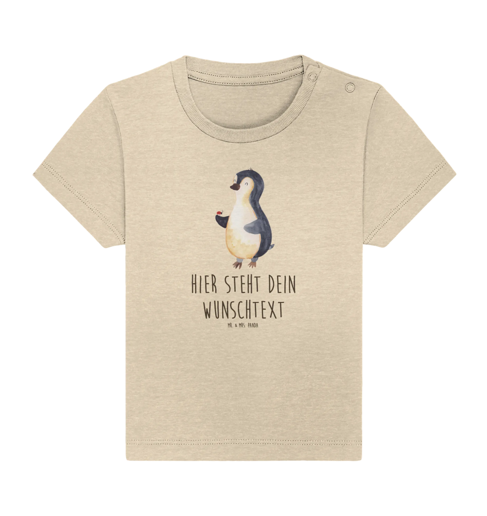 Personalisiertes Baby Shirt Pinguin Marienkäfer Personalisiertes Baby T-Shirt, Personalisiertes Jungen Baby T-Shirt, Personalisiertes Mädchen Baby T-Shirt, Personalisiertes Shirt, Pinguin, Pinguine, Marienkäfer, Liebe, Wunder, Glück, Freude, Lebensfreude