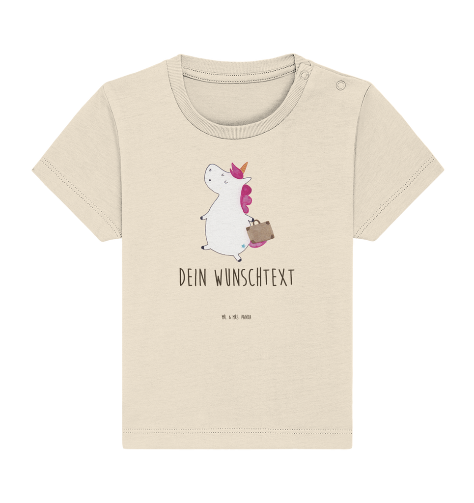 Personalisiertes Baby Shirt Einhorn Koffer Personalisiertes Baby T-Shirt, Personalisiertes Jungen Baby T-Shirt, Personalisiertes Mädchen Baby T-Shirt, Personalisiertes Shirt, Einhorn, Einhörner, Einhorn Deko, Pegasus, Unicorn, unicorn, Koffer, Verreisen, Reise, Gepäck, Abenteuer, Erwachsen, Kind, albern, Spaß, lustig, witzig