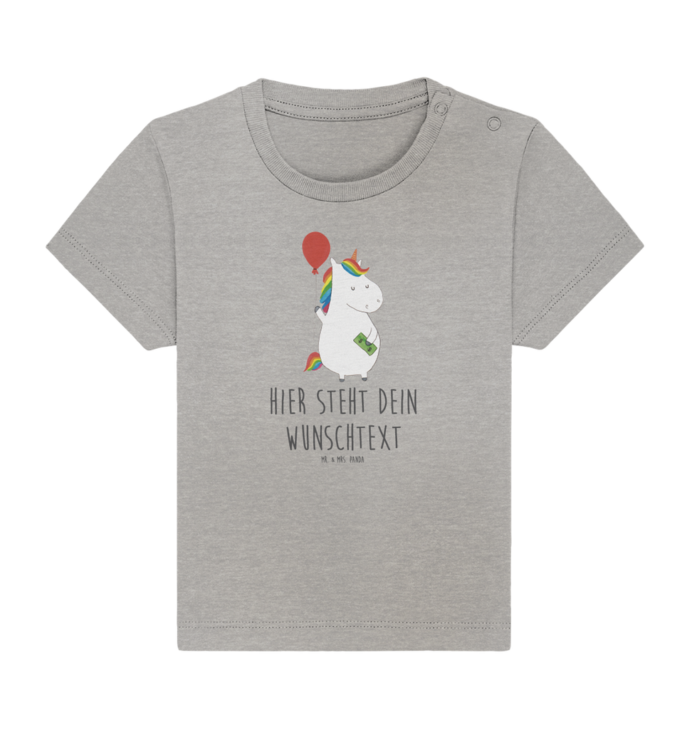 Personalisiertes Baby Shirt Einhorn Luftballon Personalisiertes Baby T-Shirt, Personalisiertes Jungen Baby T-Shirt, Personalisiertes Mädchen Baby T-Shirt, Personalisiertes Shirt, Einhorn, Einhörner, Einhorn Deko, Pegasus, Unicorn, Luftballon, Geld, Lebenslust, Freude, Geschenk, Freundin