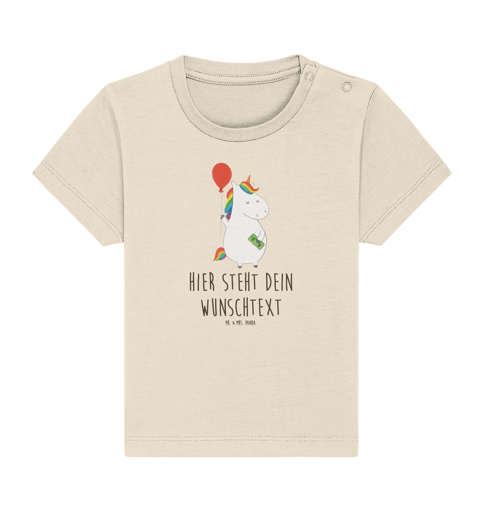 Personalisiertes Baby Shirt Einhorn Luftballon Personalisiertes Baby T-Shirt, Personalisiertes Jungen Baby T-Shirt, Personalisiertes Mädchen Baby T-Shirt, Personalisiertes Shirt, Einhorn, Einhörner, Einhorn Deko, Pegasus, Unicorn, Luftballon, Geld, Lebenslust, Freude, Geschenk, Freundin