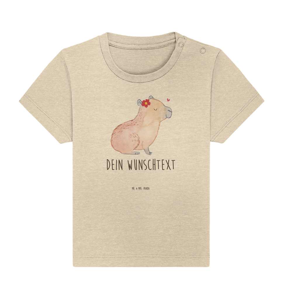 Personalisiertes Baby Shirt Capybara Blume Personalisiertes Baby T-Shirt, Personalisiertes Jungen Baby T-Shirt, Personalisiertes Mädchen Baby T-Shirt, Personalisiertes Shirt, Tiermotive, Gute Laune, lustige Sprüche, Tiere, Capybara