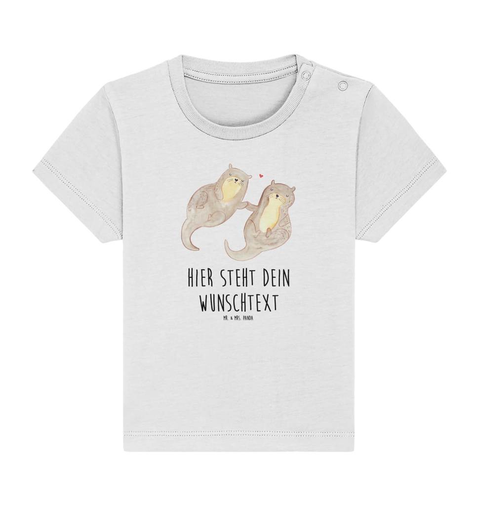 Personalisiertes Baby Shirt Otter Hände halten Personalisiertes Baby T-Shirt, Personalisiertes Jungen Baby T-Shirt, Personalisiertes Mädchen Baby T-Shirt, Personalisiertes Shirt, Otter, Fischotter, Seeotter, Otter Seeotter See Otter