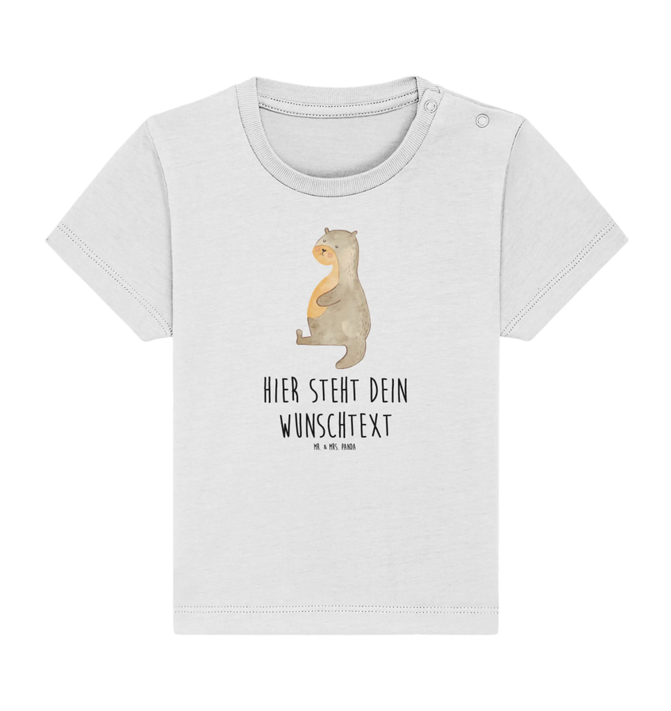 Personalisiertes Baby Shirt Otter Bauch Personalisiertes Baby T-Shirt, Personalisiertes Jungen Baby T-Shirt, Personalisiertes Mädchen Baby T-Shirt, Personalisiertes Shirt, Otter, Fischotter, Seeotter, Otter Seeotter See Otter