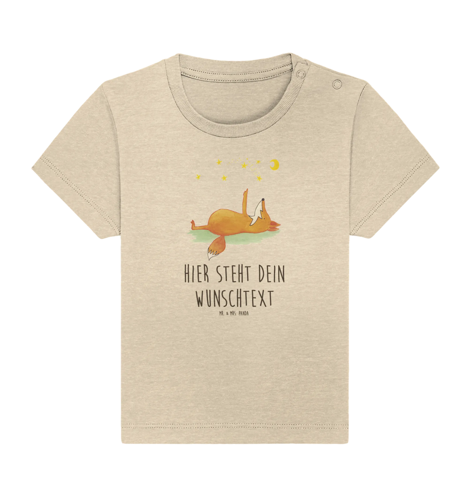 Personalisiertes Baby Shirt Fuchs Sterne Personalisiertes Baby T-Shirt, Personalisiertes Jungen Baby T-Shirt, Personalisiertes Mädchen Baby T-Shirt, Personalisiertes Shirt, Fuchs, Füchse, tröstende Worte, Spruch positiv, Spruch schön, Romantik, Always Look on the Bright Side of Life