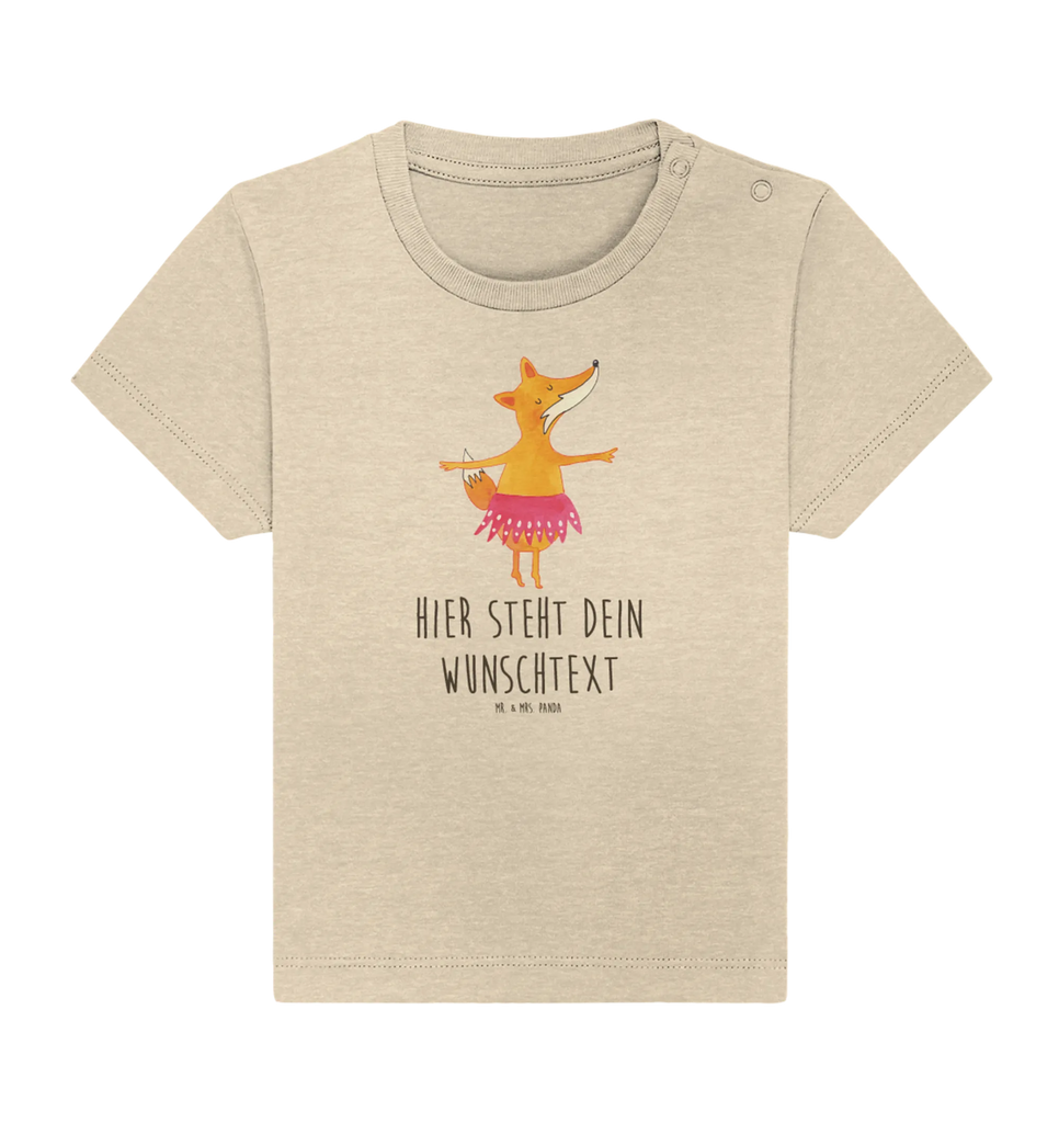 Personalisiertes Baby Shirt Fuchs Ballerina Personalisiertes Baby T-Shirt, Personalisiertes Jungen Baby T-Shirt, Personalisiertes Mädchen Baby T-Shirt, Personalisiertes Shirt, Fuchs, Fuchs Spruch, Füchse, Füchsin, Ballerina, Ballett, Tänzerin, Tanzen, Party, Einladung, Geburtstag