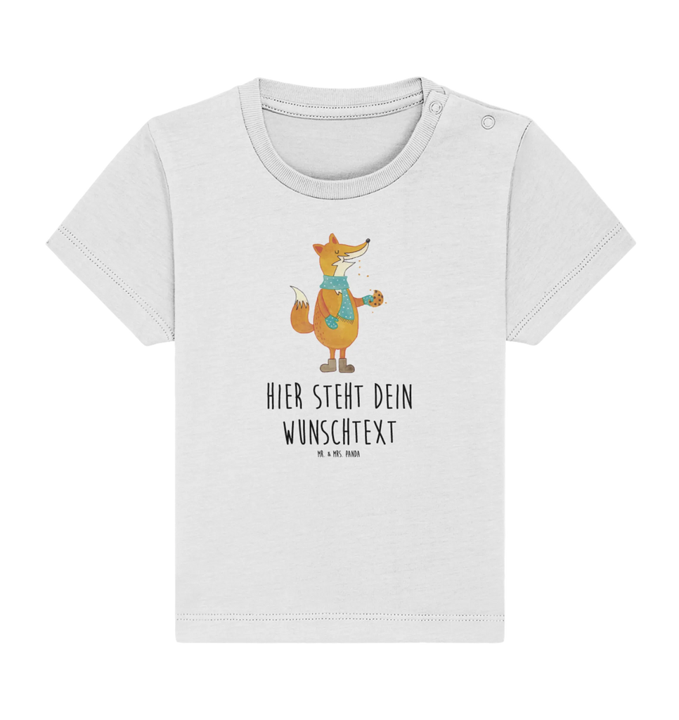 Personalisiertes Baby Shirt Fuchs Keks Personalisiertes Baby T-Shirt, Personalisiertes Jungen Baby T-Shirt, Personalisiertes Mädchen Baby T-Shirt, Personalisiertes Shirt, Fuchs, Füchse, Backen Spruch, Kekse, Winter, Weihnachtszeit, Plätzchen, Liebe, Küche Deko