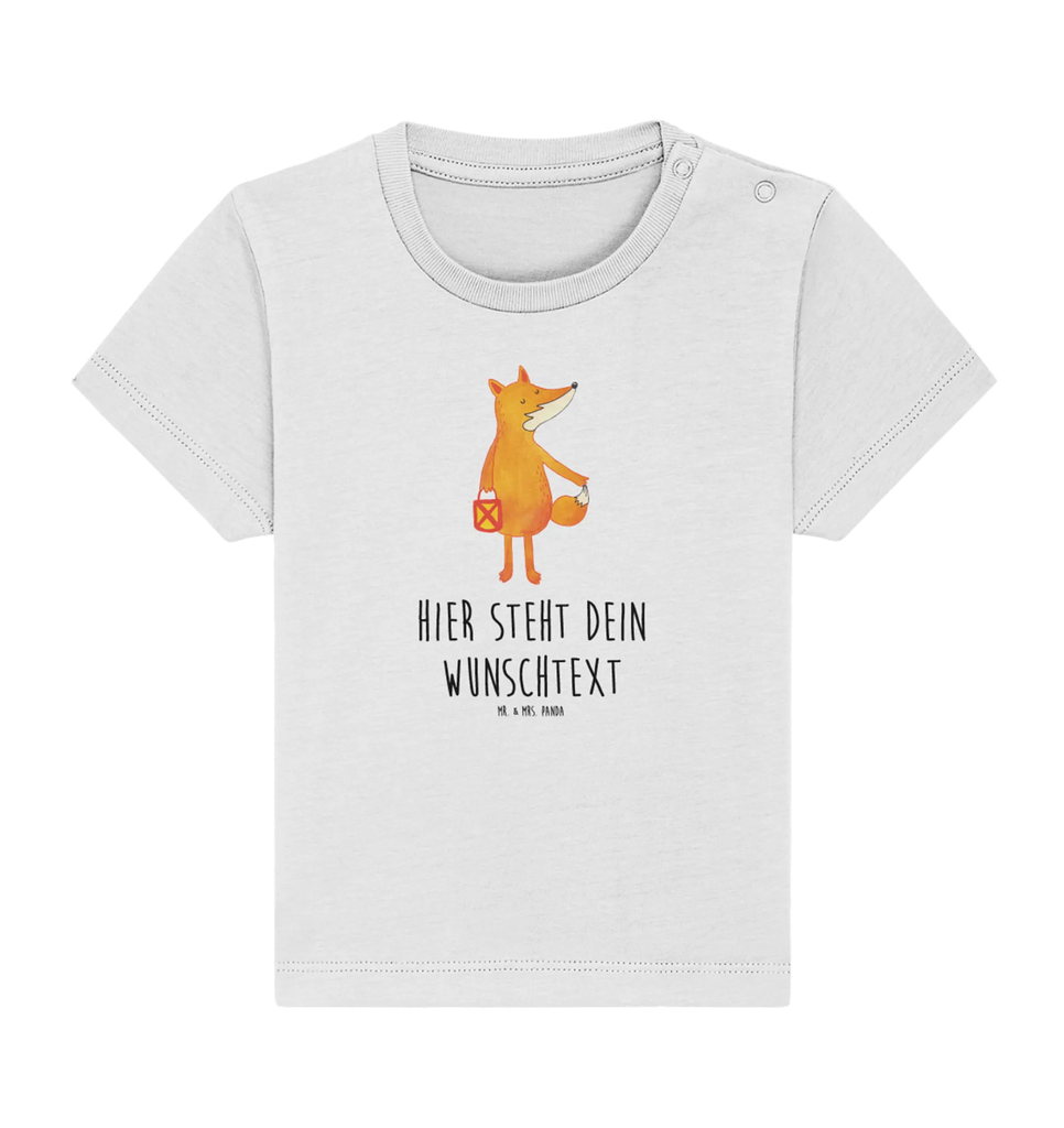 Personalisiertes Baby Shirt Fuchs Laterne Personalisiertes Baby T-Shirt, Personalisiertes Jungen Baby T-Shirt, Personalisiertes Mädchen Baby T-Shirt, Personalisiertes Shirt, Fuchs, Füchse, Spruch trösten, Liebeskummer Spruch, Laterne, Sankt Martin, Laternenumzug, Aufmuntern, Cäsar Otto Hugo Flaischlen