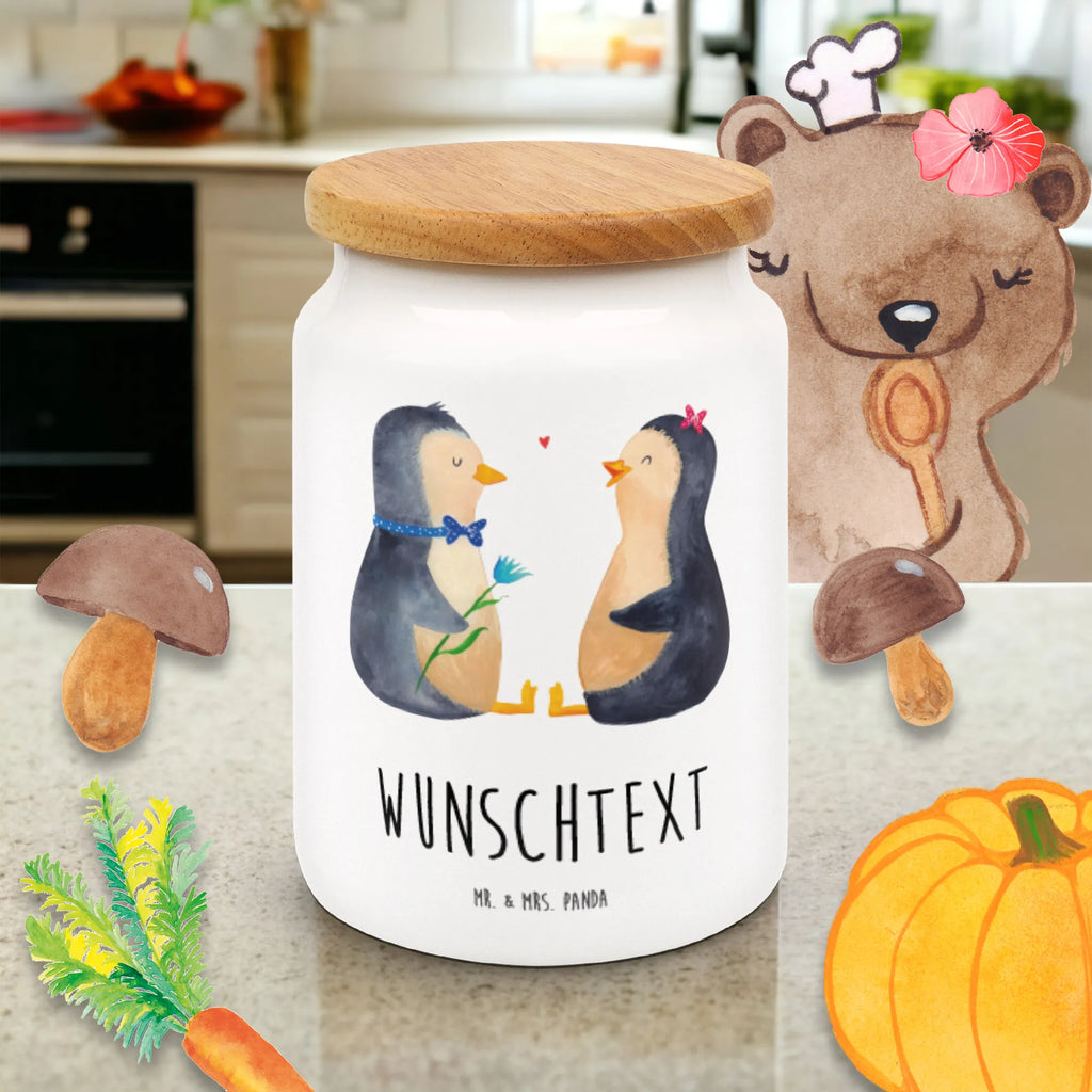 Personalisierte Vorratsdose Pinguin Pärchen Personalisierte Vorratsdose, Personalisierte Keksdose, Personalisierte Keramikdose, Personalisierte Leckerlidose, Personalisierte Dose, Personalisierter Vorratsbehälter, Personalisierte Aufbewahrungsdose, Pinguin, Pinguine, Liebe, Liebespaar, Liebesbeweis, Liebesgeschenk, Verlobung, Jahrestag, Hochzeitstag, Hochzeit, Hochzeitsgeschenk, große Liebe, Traumpaar