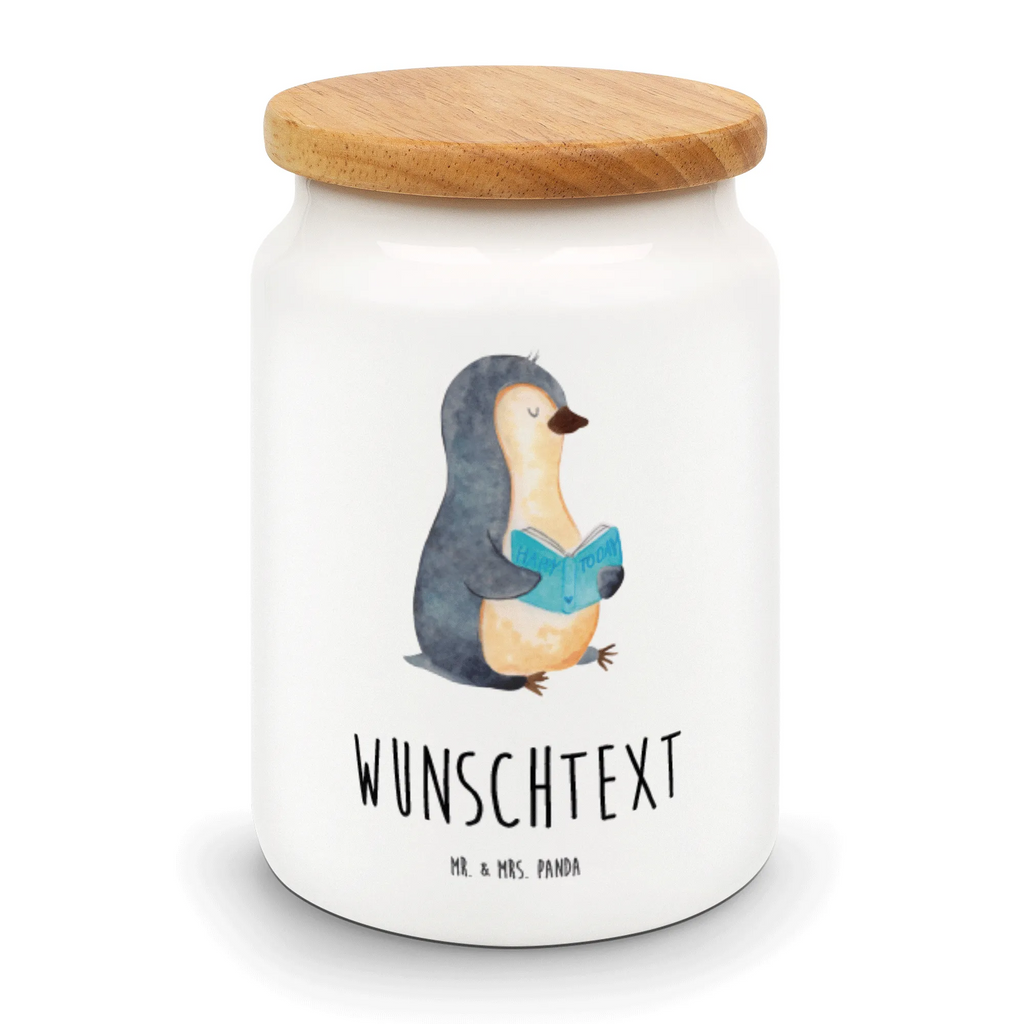 Personalisierte Vorratsdose Pinguin Buch Personalisierte Vorratsdose, Personalisierte Keksdose, Personalisierte Keramikdose, Personalisierte Leckerlidose, Personalisierte Dose, Personalisierter Vorratsbehälter, Personalisierte Aufbewahrungsdose, Pinguin, Pinguine, Buch, Lesen, Bücherwurm, Nichtstun, Faulenzen, Ferien, Urlaub, Freizeit