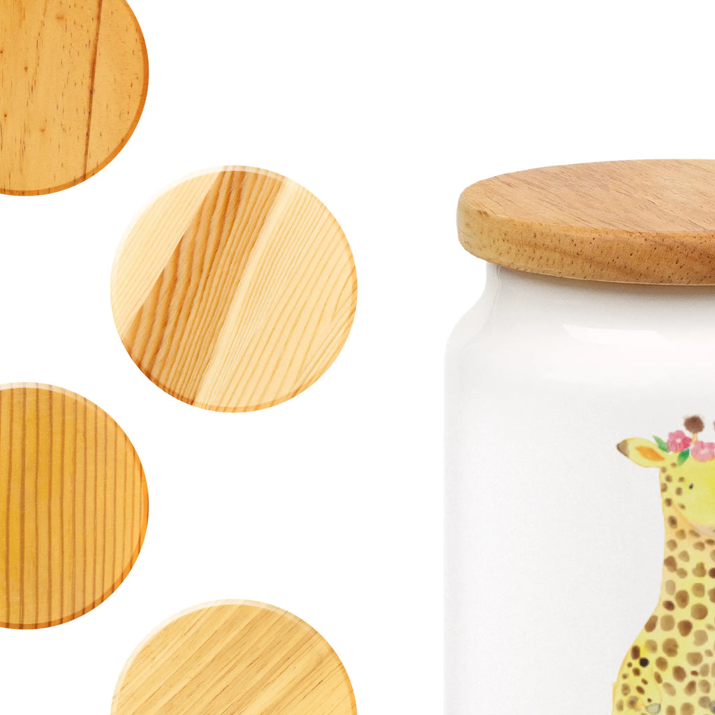 Personalisierte Vorratsdose Giraffe Blumenkranz Personalisierte Vorratsdose, Personalisierte Keksdose, Personalisierte Keramikdose, Personalisierte Leckerlidose, Personalisierte Dose, Personalisierter Vorratsbehälter, Personalisierte Aufbewahrungsdose, Afrika, Wildtiere, Giraffe, Blumenkranz, Abenteurer, Selbstliebe, Freundin