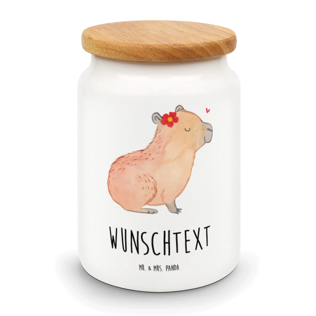 Personalisierte Vorratsdose Capybara Blume Personalisierte Vorratsdose, Personalisierte Keksdose, Personalisierte Keramikdose, Personalisierte Leckerlidose, Personalisierte Dose, Personalisierter Vorratsbehälter, Personalisierte Aufbewahrungsdose, Tiermotive, Gute Laune, lustige Sprüche, Tiere, Capybara