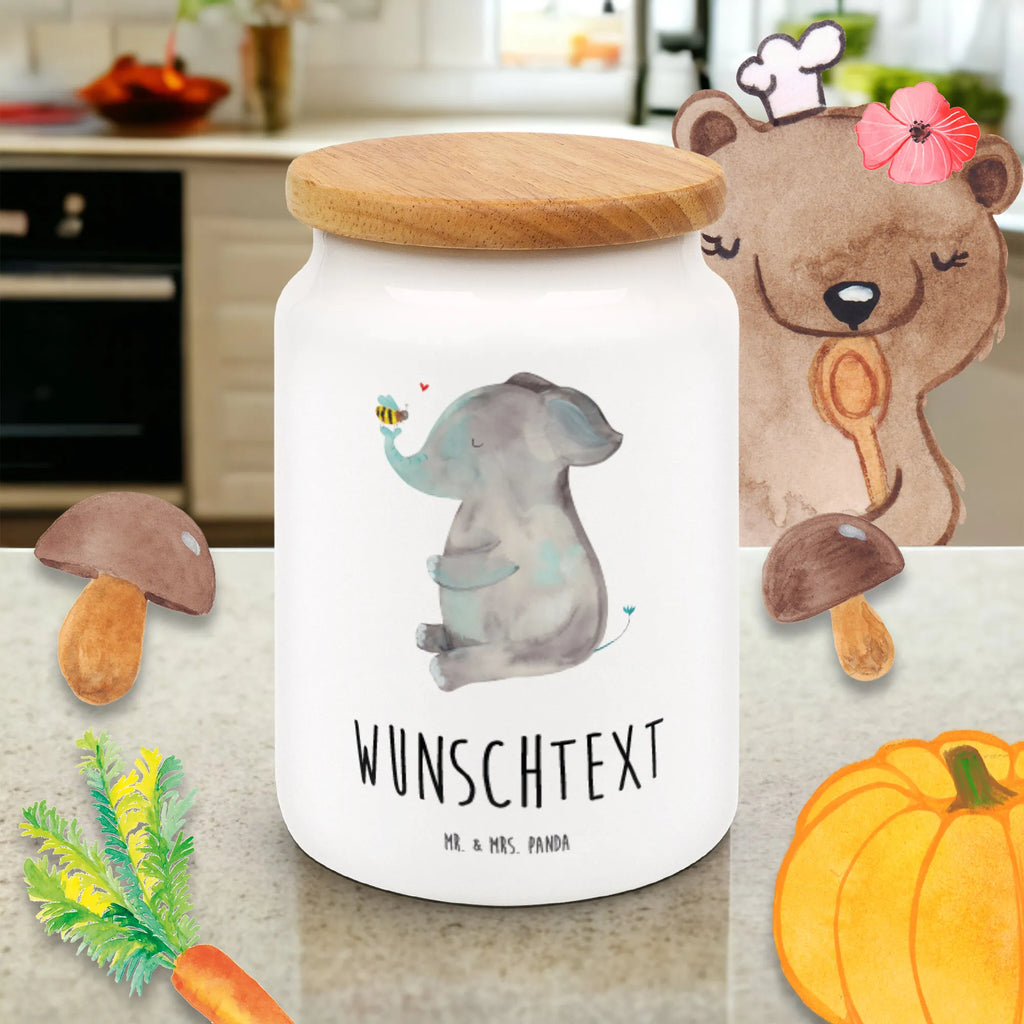 Personalisierte Vorratsdose Elefant & Biene Personalisierte Vorratsdose, Personalisierte Keksdose, Personalisierte Keramikdose, Personalisierte Leckerlidose, Personalisierte Dose, Personalisierter Vorratsbehälter, Personalisierte Aufbewahrungsdose, Tiermotive, Gute Laune, lustige Sprüche, Tiere, Elefant, Biene, Liebe, Liebesbeweis, Jahrestag, Liebesgeschenk, Heiratsantrag, Hochzeitsgeschenk, Liebesspruch