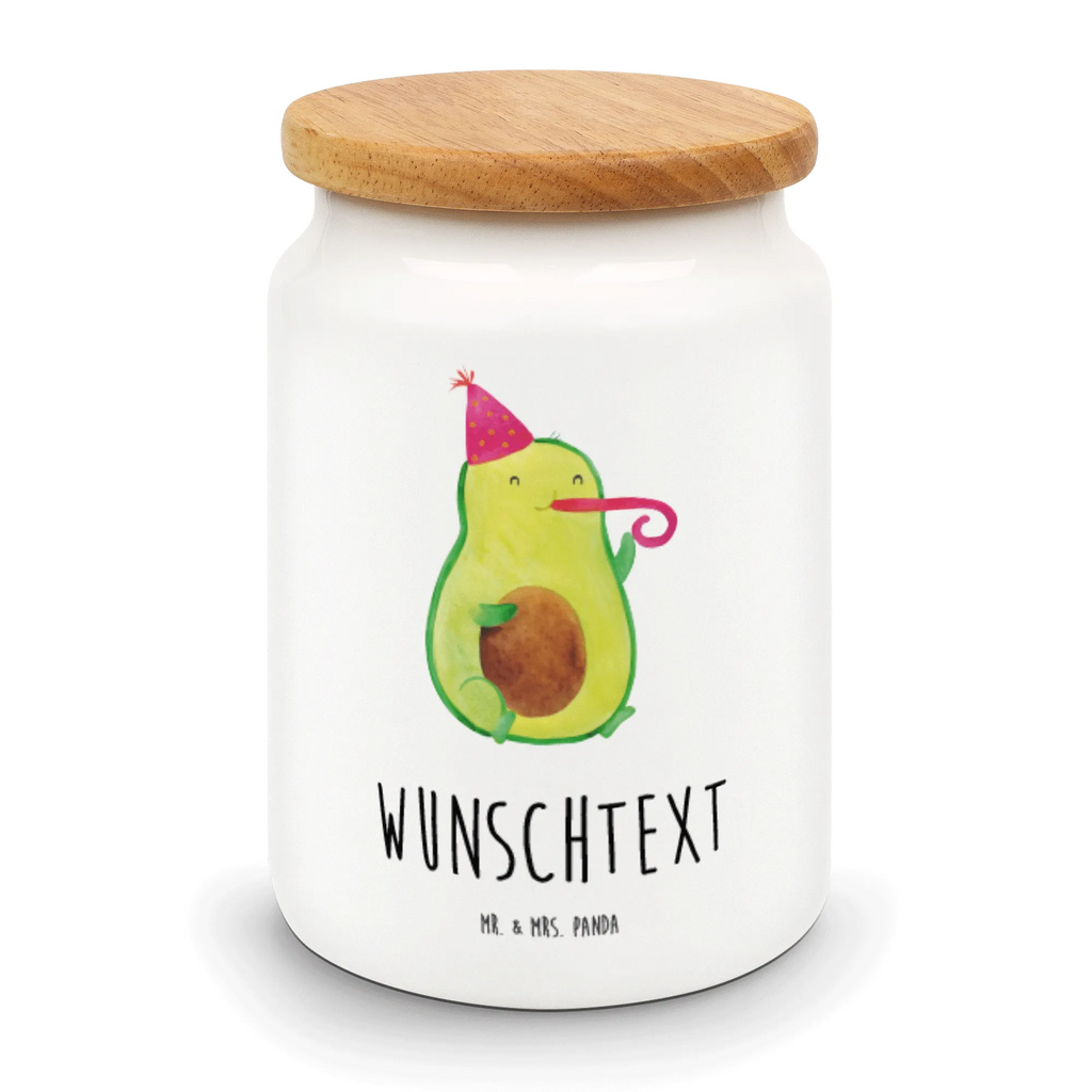 Personalisierte Vorratsdose Avocado Partyhupe Personalisierte Vorratsdose, Personalisierte Keksdose, Personalisierte Keramikdose, Personalisierte Leckerlidose, Personalisierte Dose, Personalisierter Vorratsbehälter, Personalisierte Aufbewahrungsdose, Avocado, Veggie, Vegan, Gesund, Party, Feierlichkeit, Feier, Fete, Geburtstag, Gute Laune, Tröte