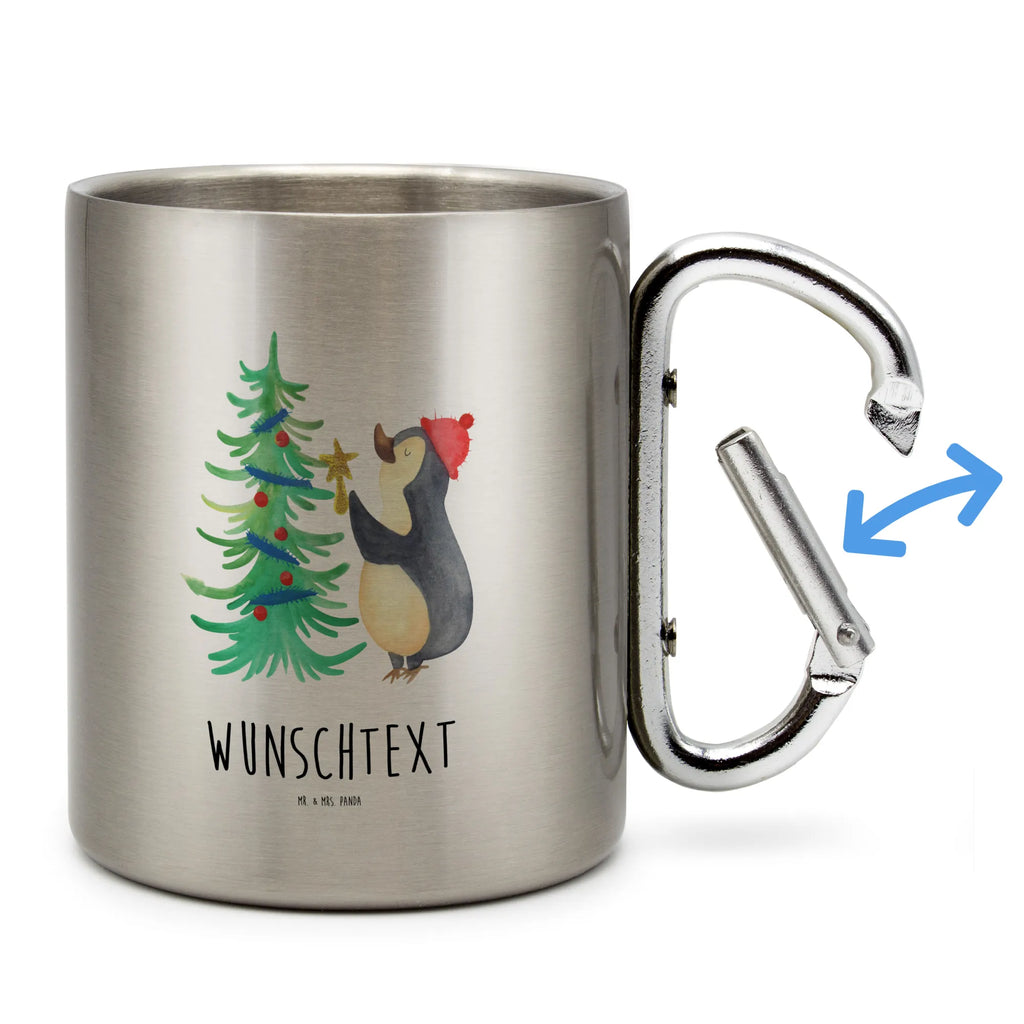 Personalisierter Edelstahlbecher Pinguin Weihnachtsbaum Personalisierte Edelstahltasse, Personalisierter Edelstahlbecher, Personalisierter Outdoor Becher, Personalisierte Outdoor Tasse, Winter, Weihnachten, Weihnachtsdeko, Nikolaus, Advent, Heiligabend, Wintermotiv, Pinguin