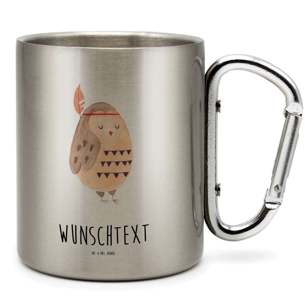 Personalisierter Edelstahlbecher Eule Federschmuck Personalisierte Edelstahltasse, Personalisierter Edelstahlbecher, Personalisierter Outdoor Becher, Personalisierte Outdoor Tasse, Eule, Eule Deko, Owl, Das Leben ist ein Abenteuer, Reisespruch, Federschmuck, Dekoration