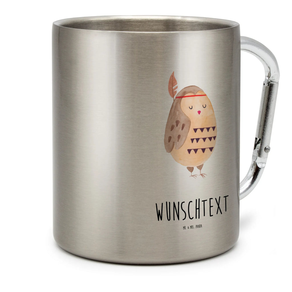 Personalisierter Edelstahlbecher Eule Federschmuck Personalisierte Edelstahltasse, Personalisierter Edelstahlbecher, Personalisierter Outdoor Becher, Personalisierte Outdoor Tasse, Eule, Eule Deko, Owl, Das Leben ist ein Abenteuer, Reisespruch, Federschmuck, Dekoration