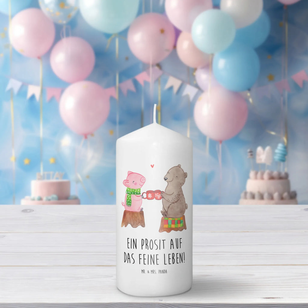 Candle Glowing Pig Bash Kerze, Taufkerze, Kommunionskerze, Geburtstagskerze, Geschenk Kerze, Taufgeschenk Kerze, Kerze mit Druck, Besondere Kerze, Geschenkidee Kerze, Kerze für Kommunion, Geburtstag Kerze, Kommunion Kerze, Winter, Weihnachten, Weihnachtsdeko, Nikolaus, Advent, Heiligabend, Wintermotiv, Prost, Alles Gute, Weihnachtszeit, Schwein, Bär
