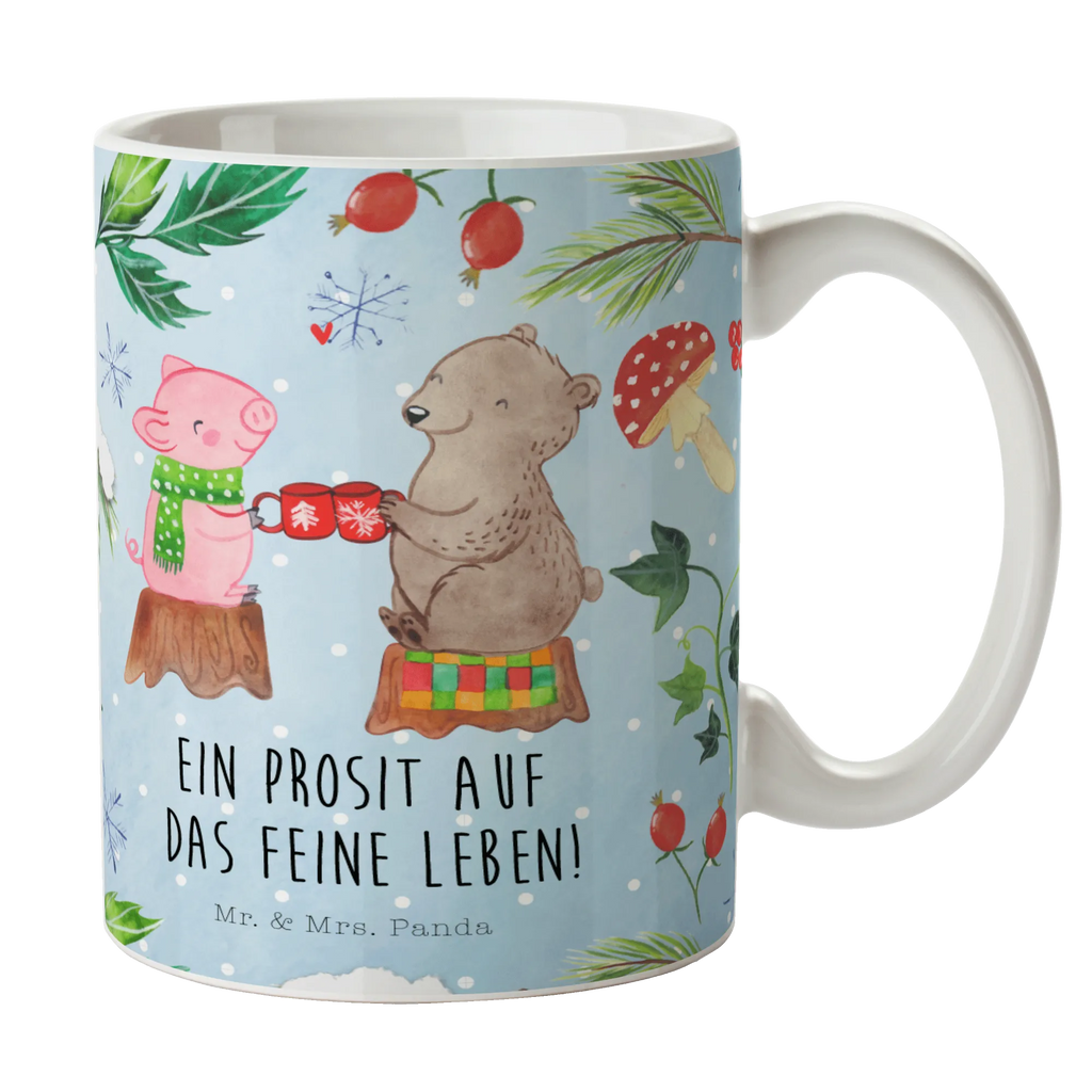 Tasse Glühschwein Sause Tasse, Kaffeetasse, Teetasse, Becher, Kaffeebecher, Teebecher, Keramiktasse, Porzellantasse, Büro Tasse, Geschenk Tasse, Tasse Sprüche, Tasse Motive, Kaffeetassen, Tasse bedrucken, Designer Tasse, Cappuccino Tassen, Schöne Teetassen, Winter, Weihnachten, Weihnachtsdeko, Nikolaus, Advent, Heiligabend, Wintermotiv, Prost, Alles Gute, Weihnachtszeit, Schwein, Bär