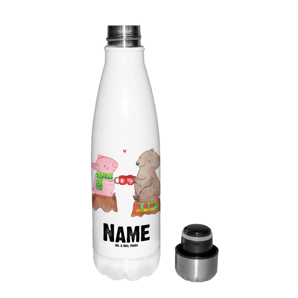 Personalisierte Thermosflasche Glühschwein Sause Personalisierte Isolierflasche, Personalisierte Thermoflasche, Personalisierte Trinkflasche, Trinkflasche Mit Namen, Wunschname, Bedrucken, Namensflasche, Winter, Weihnachten, Weihnachtsdeko, Nikolaus, Advent, Heiligabend, Wintermotiv, Prost, Alles Gute, Weihnachtszeit, Schwein, Bär